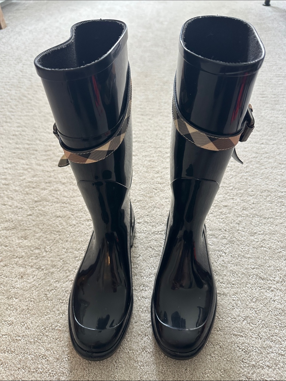 Burberry - Kenyon Nova Check Rain Boots